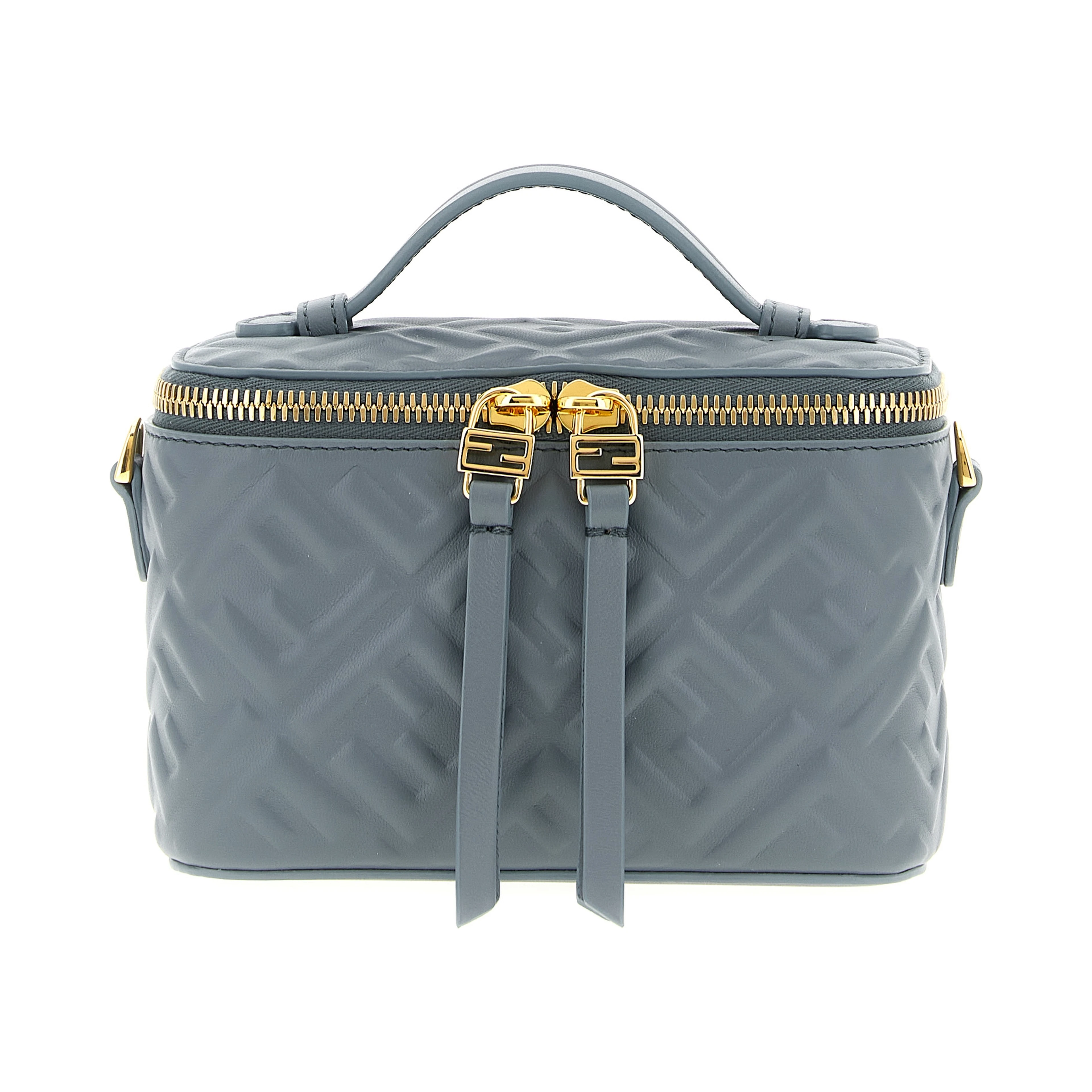 Blue Lamb Leather Handbag