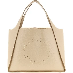 Beige Polyamide Tote Bag