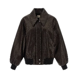 Brown Lamb Leather Leather Jacket