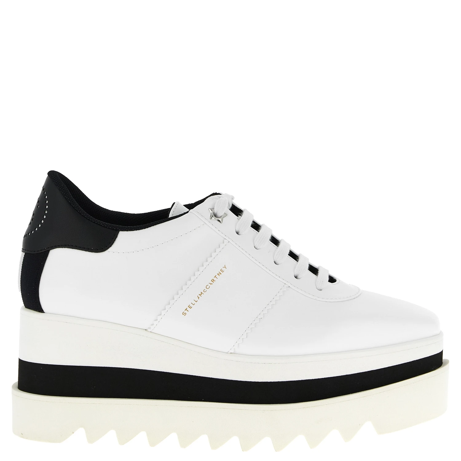 White Polyethylene Wedge Sandals