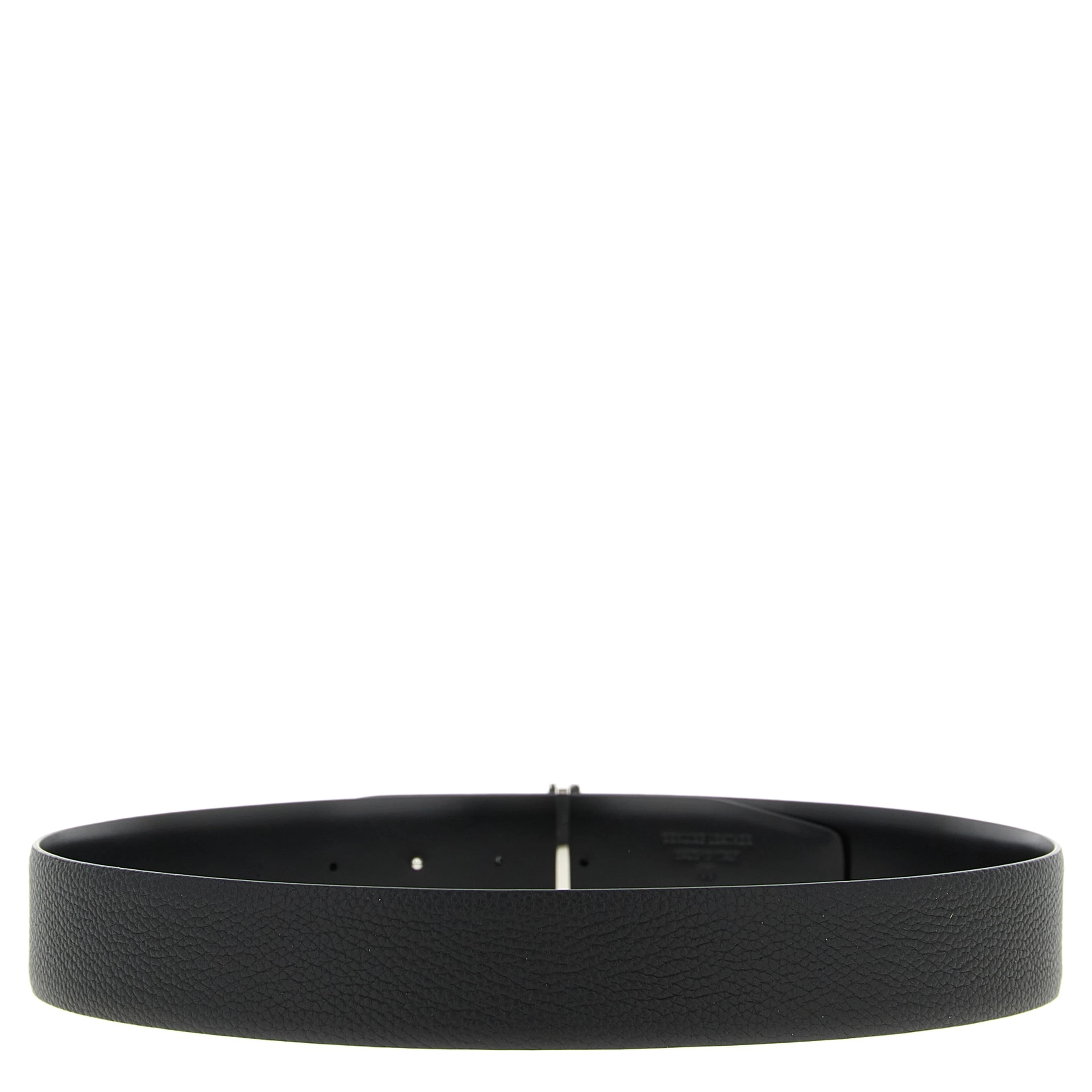 Black Calfskin Regular Belt