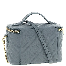 Blue Lamb Leather Handbag