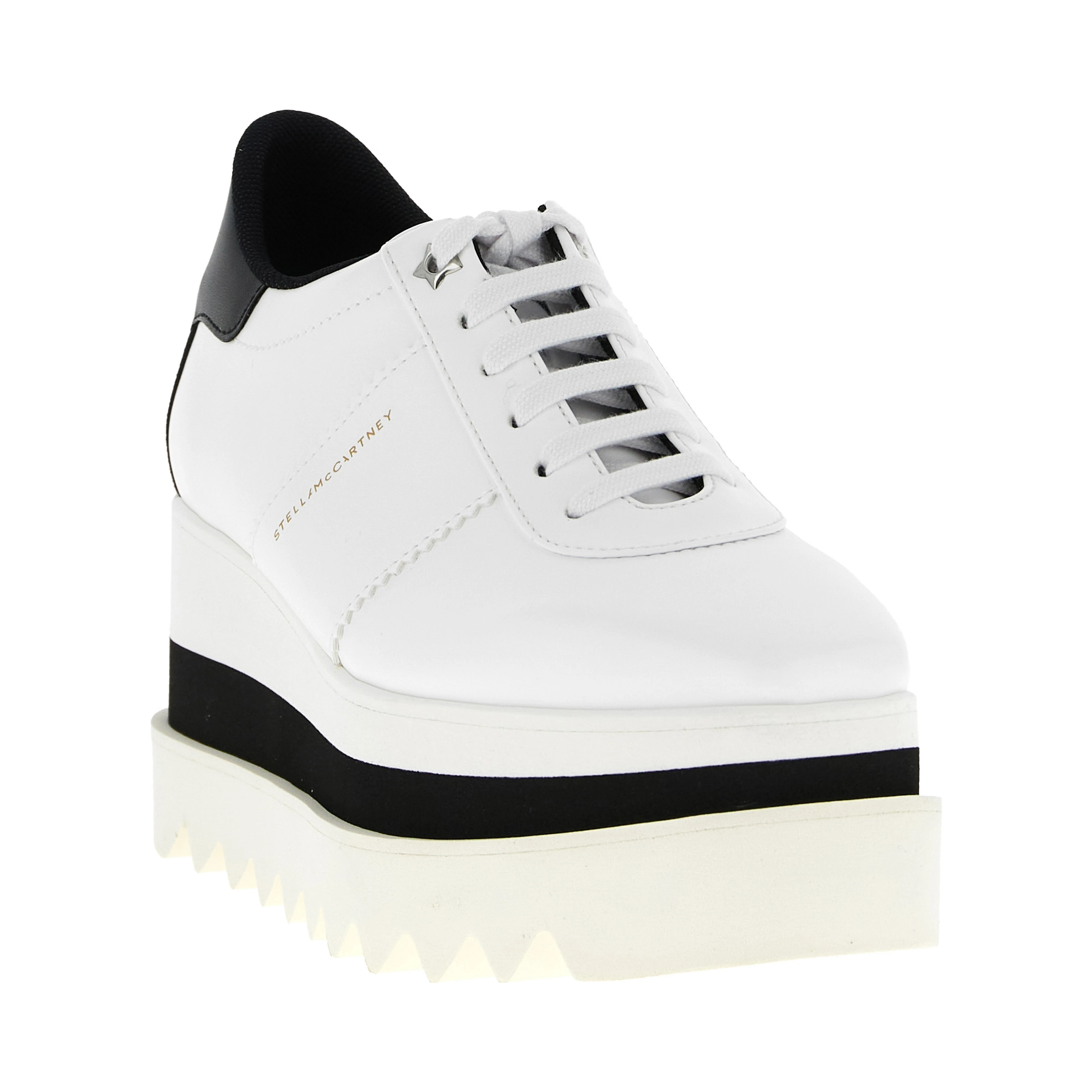 White Polyethylene Wedge Sandals