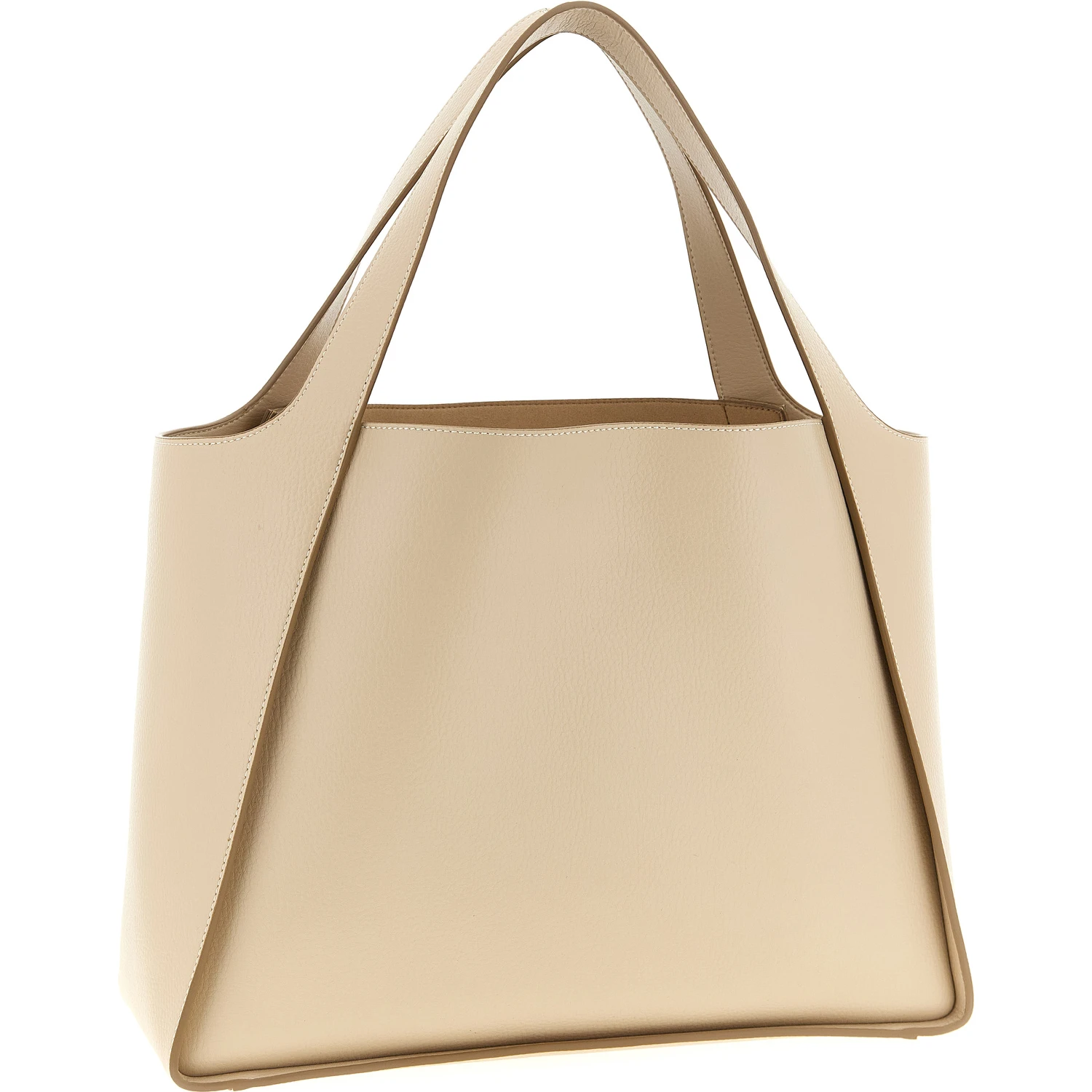 Beige Polyamide Tote Bag