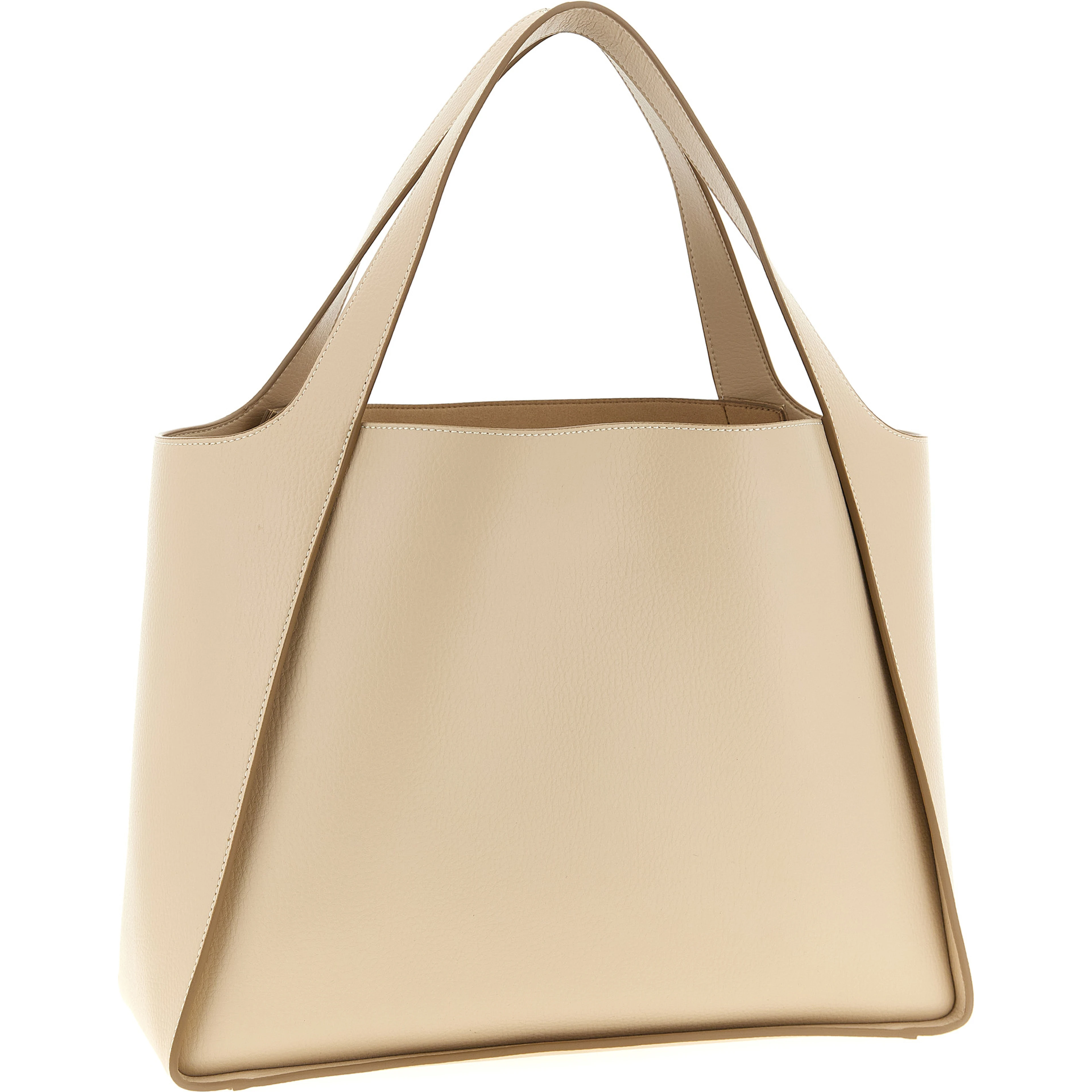 Beige Polyamide Tote Bag