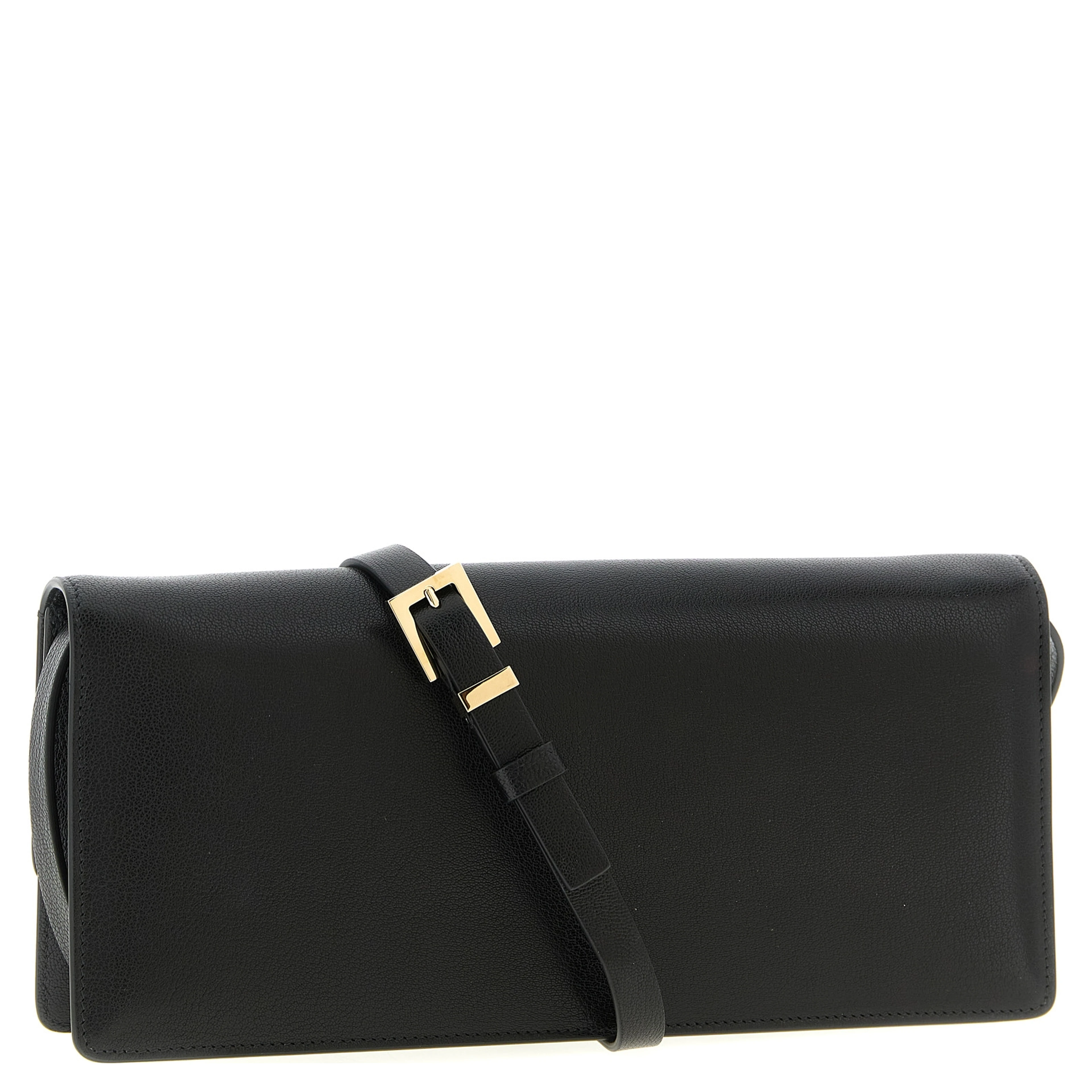 Black Goatskin Shoulder Bag