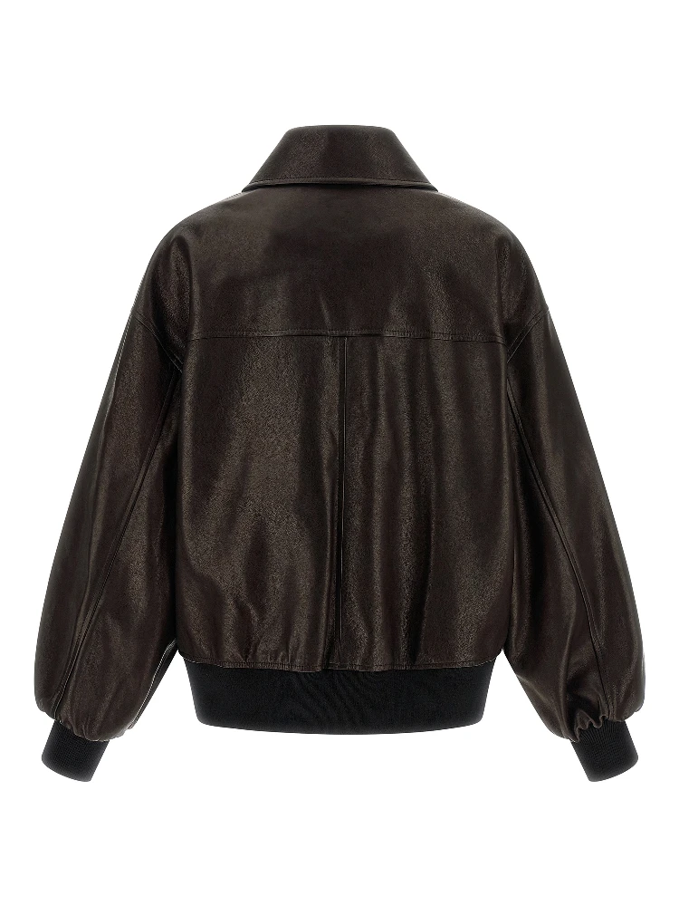 Brown Lamb Leather Leather Jacket alternative