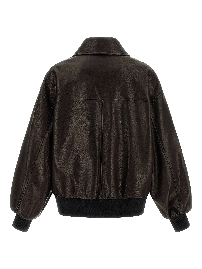 Brown Lamb Leather Leather Jacket