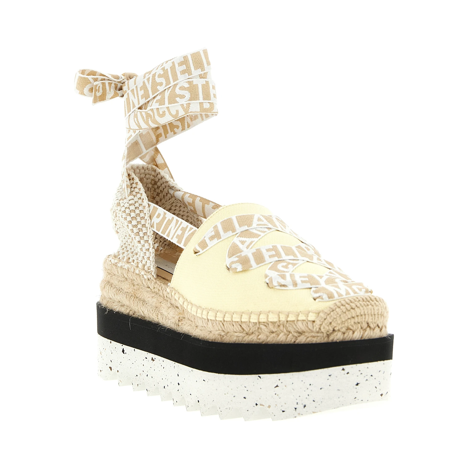 Bicolor Polyethylene Wedge Sandals