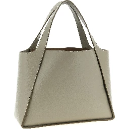 Beige Polyamide Tote Bag