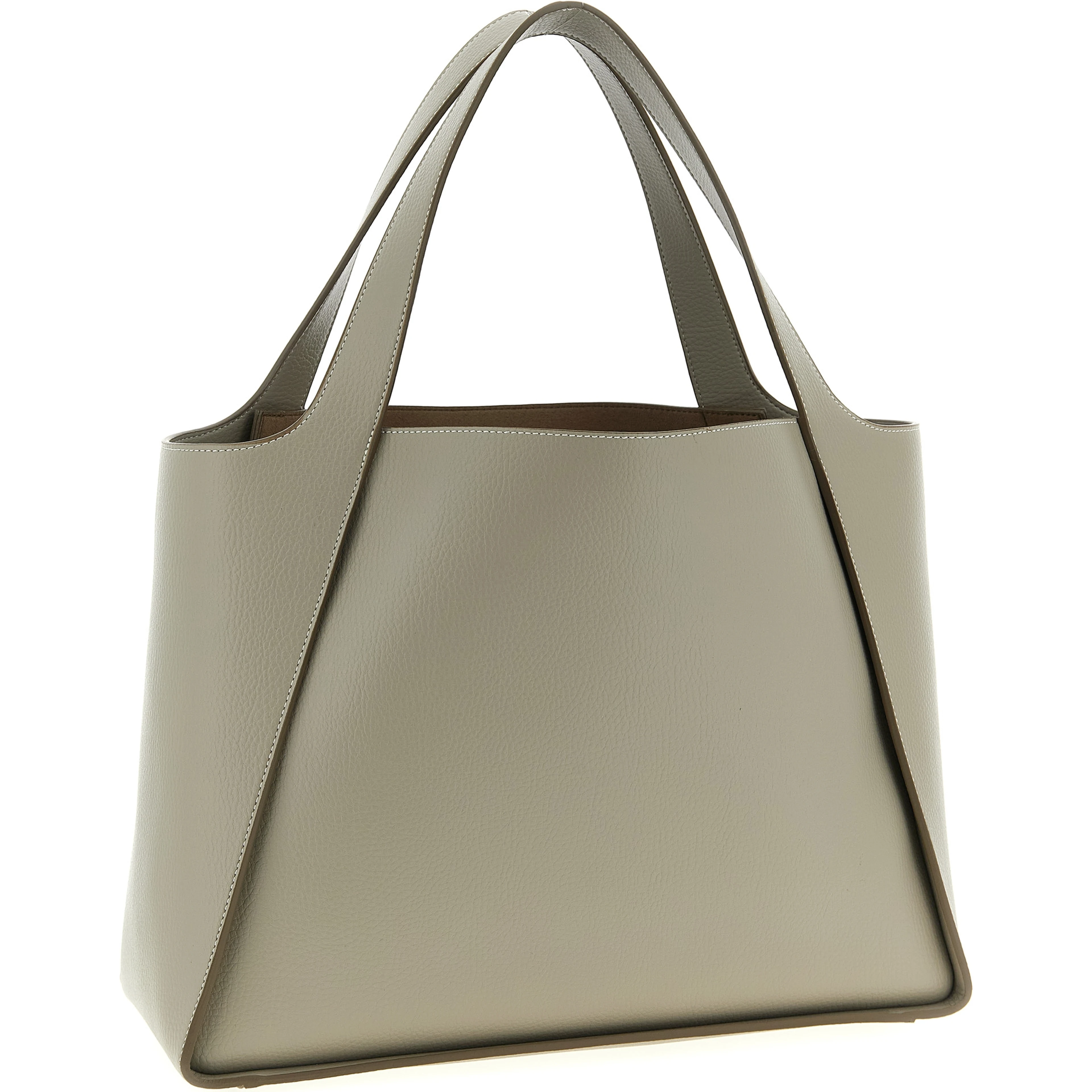 Beige Polyamide Tote Bag