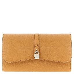 Beige Polyamide Cardholder