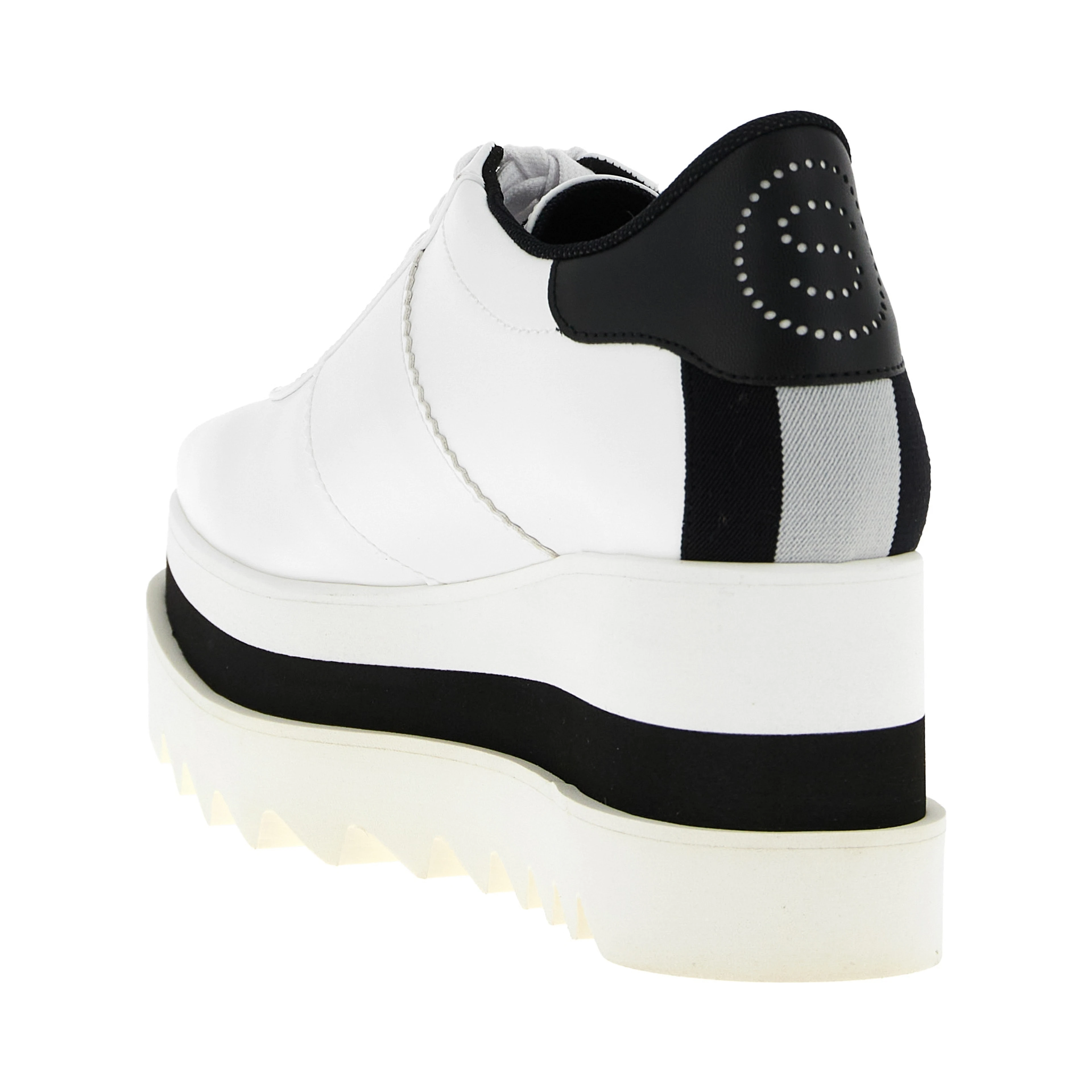 White Polyethylene Wedge Sandals