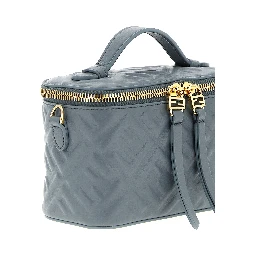 Blue Lamb Leather Handbag