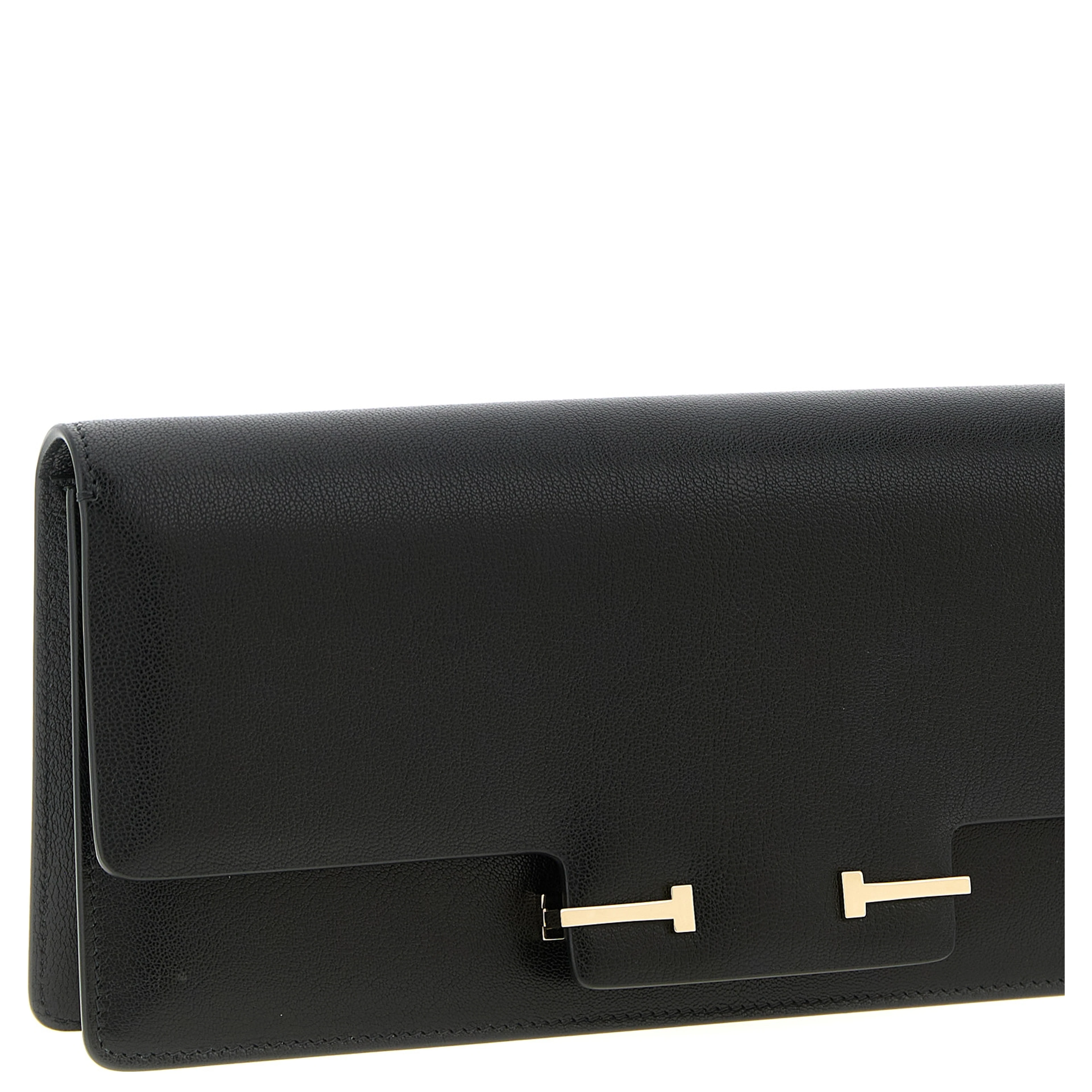 Black Goatskin Shoulder Bag