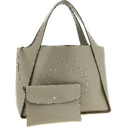 Beige Polyamide Tote Bag