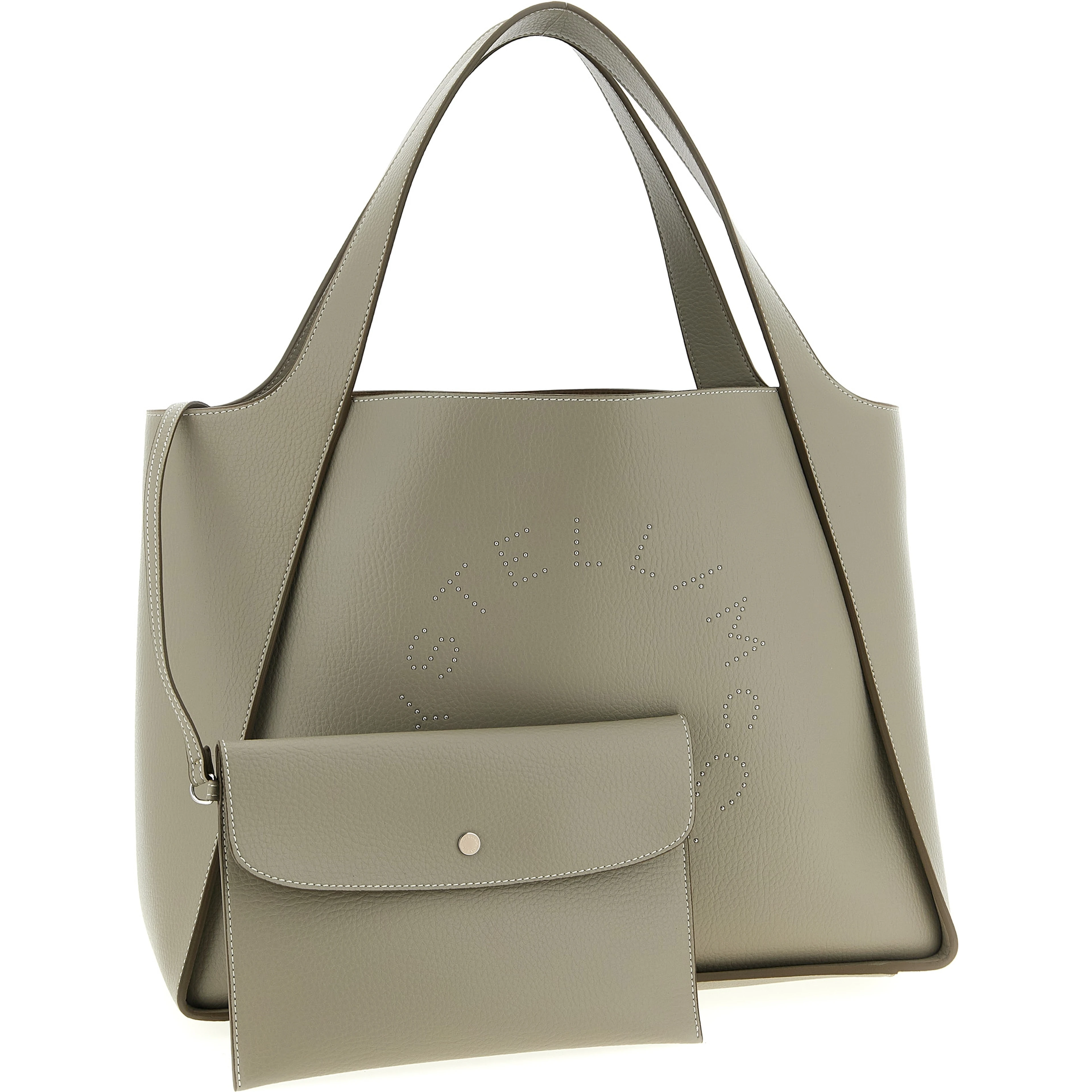 Beige Polyamide Tote Bag