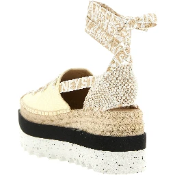 Bicolor Polyethylene Wedge Sandals