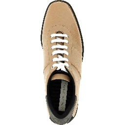 Beige Polyethylene Wedge Sandals