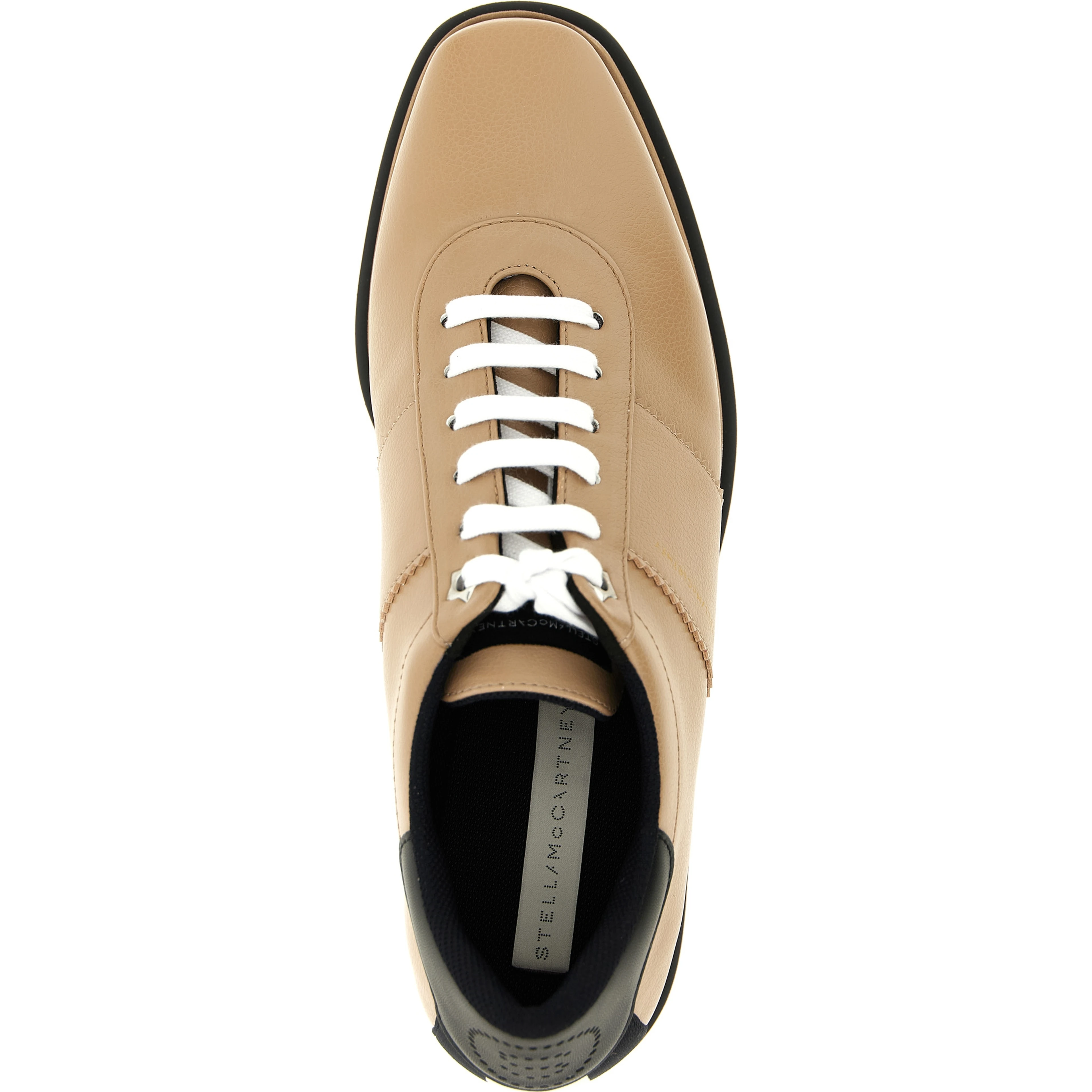 Beige Polyethylene Wedge Sandals