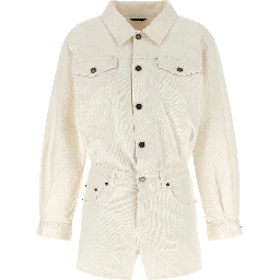 White Cotton Rompers