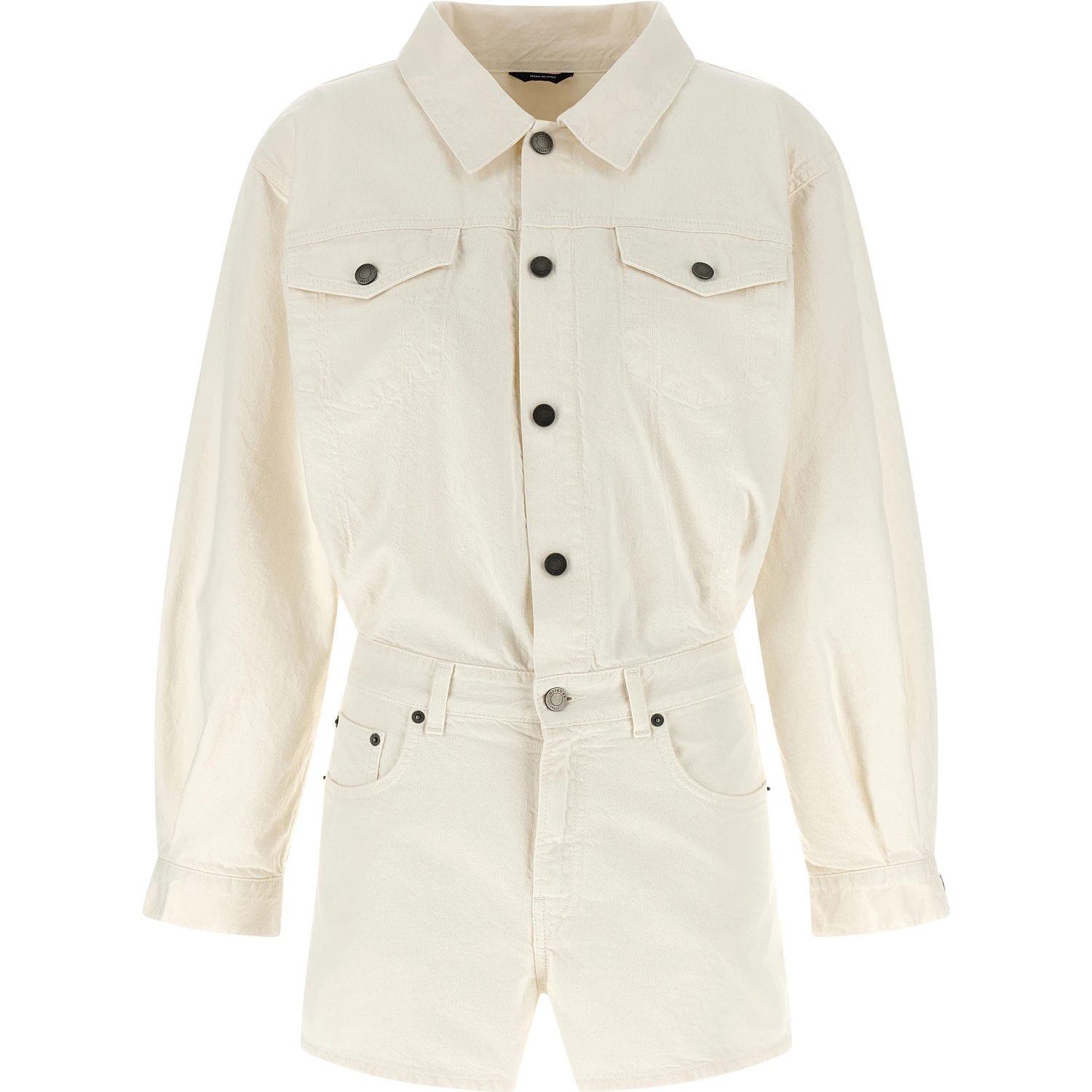 White Cotton Rompers