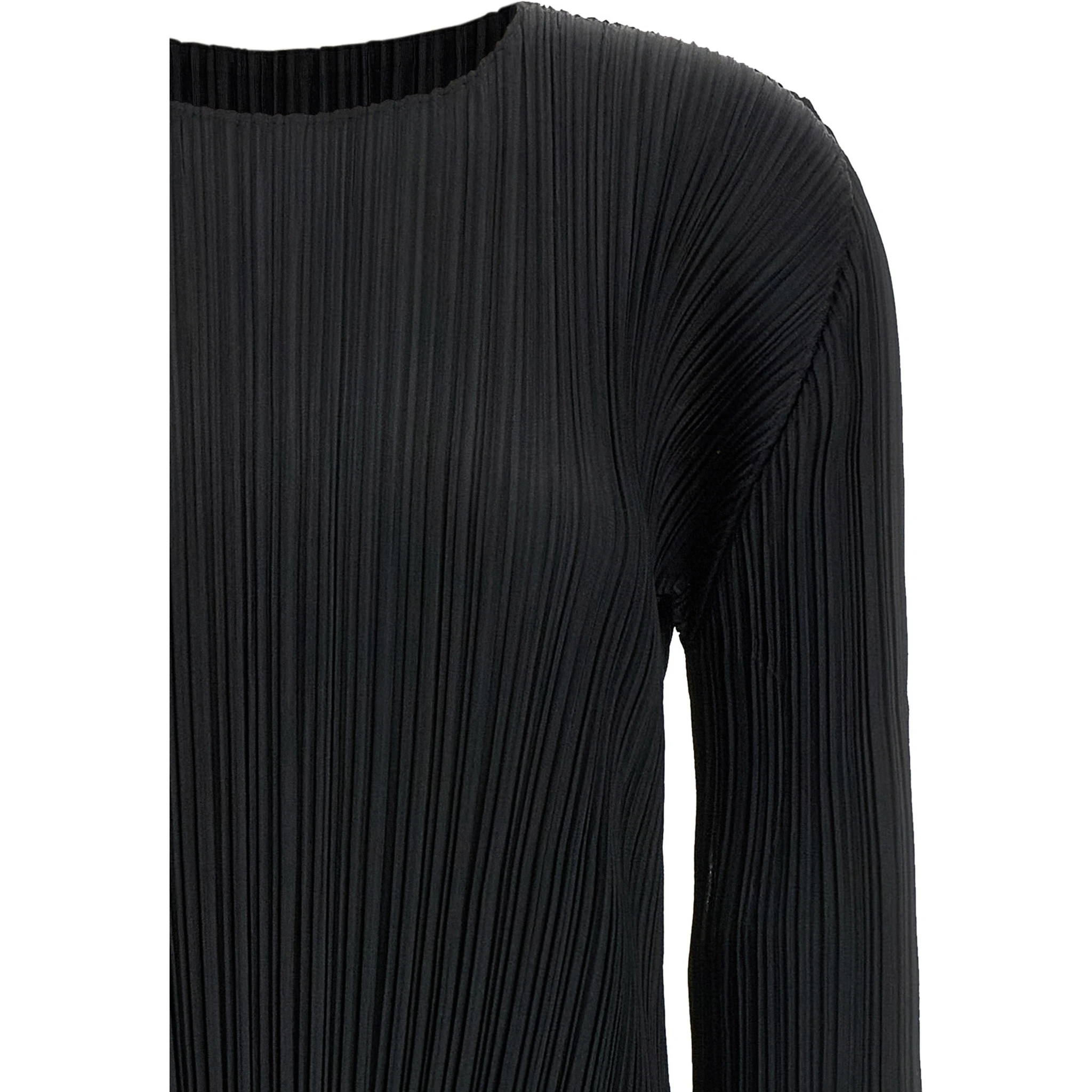 Black Polyester Midi Dress