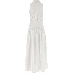 White Cotton Midi Dress