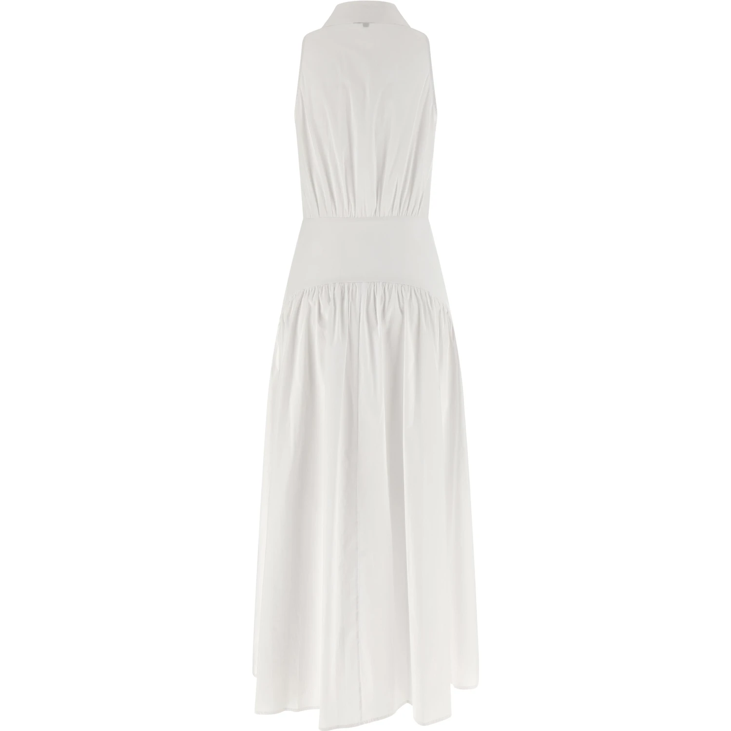 White Cotton Midi Dress
