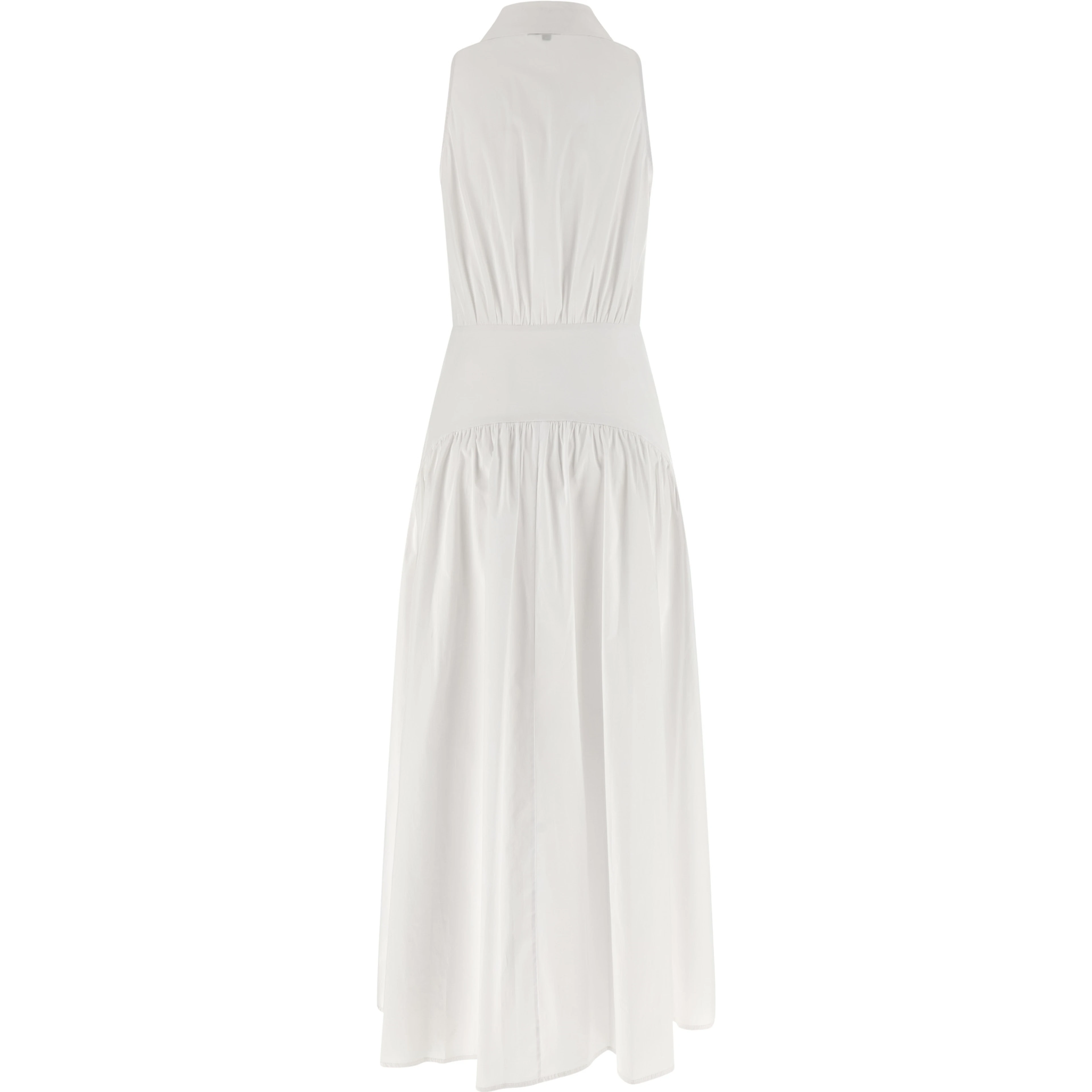 White Cotton Midi Dress