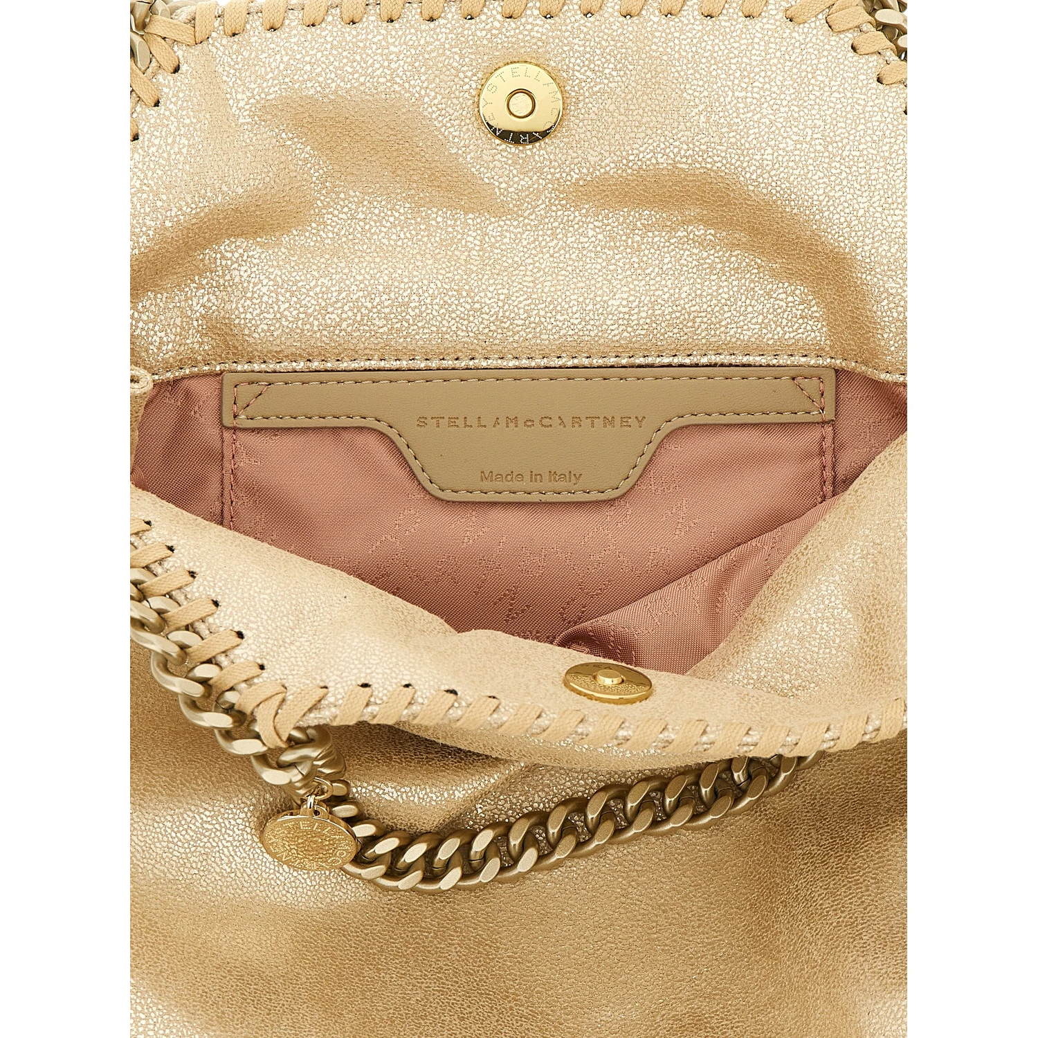 Gold Polyester Handbag
