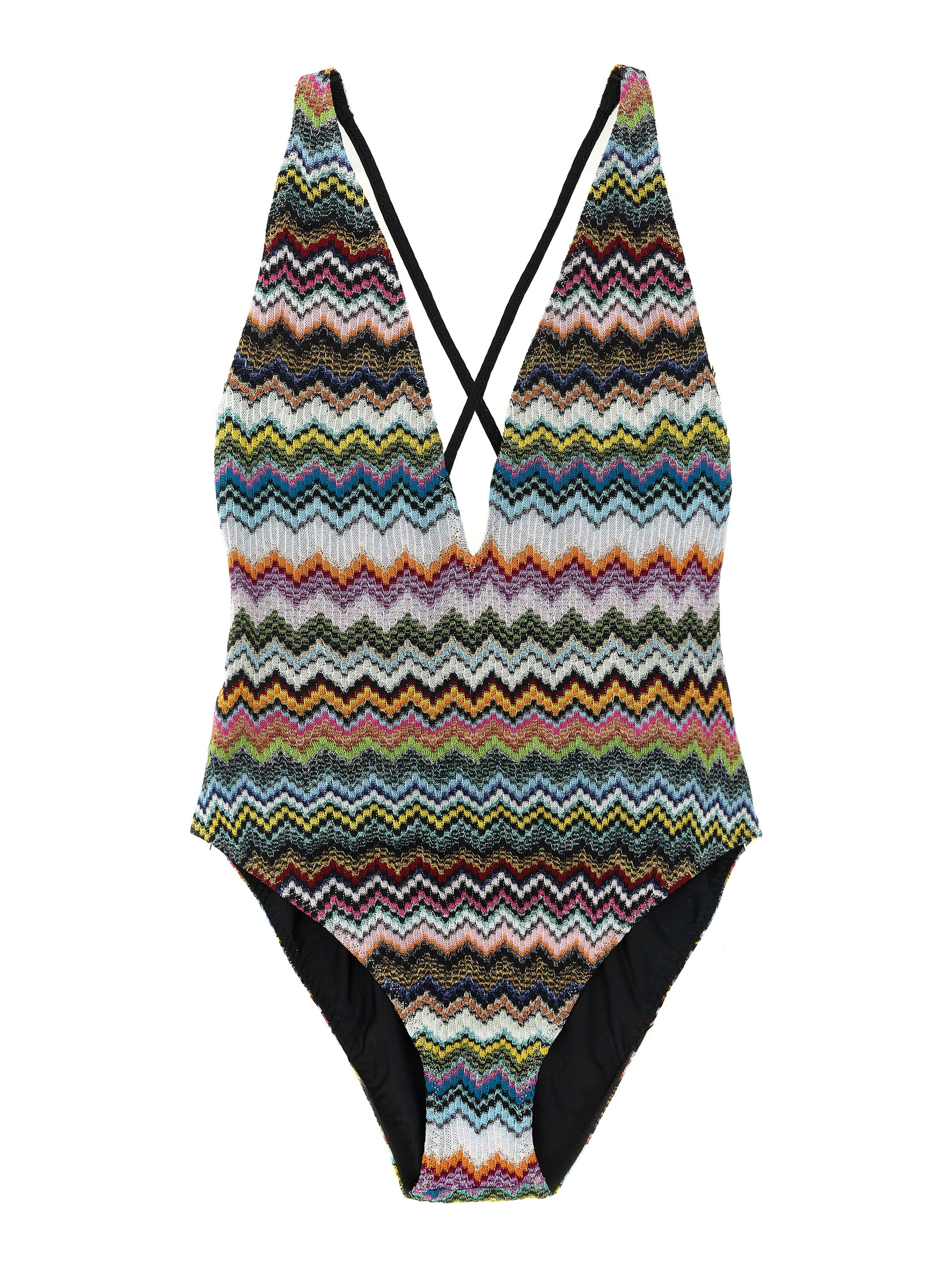 Multicolor Viscose One-Piece Swimsuit