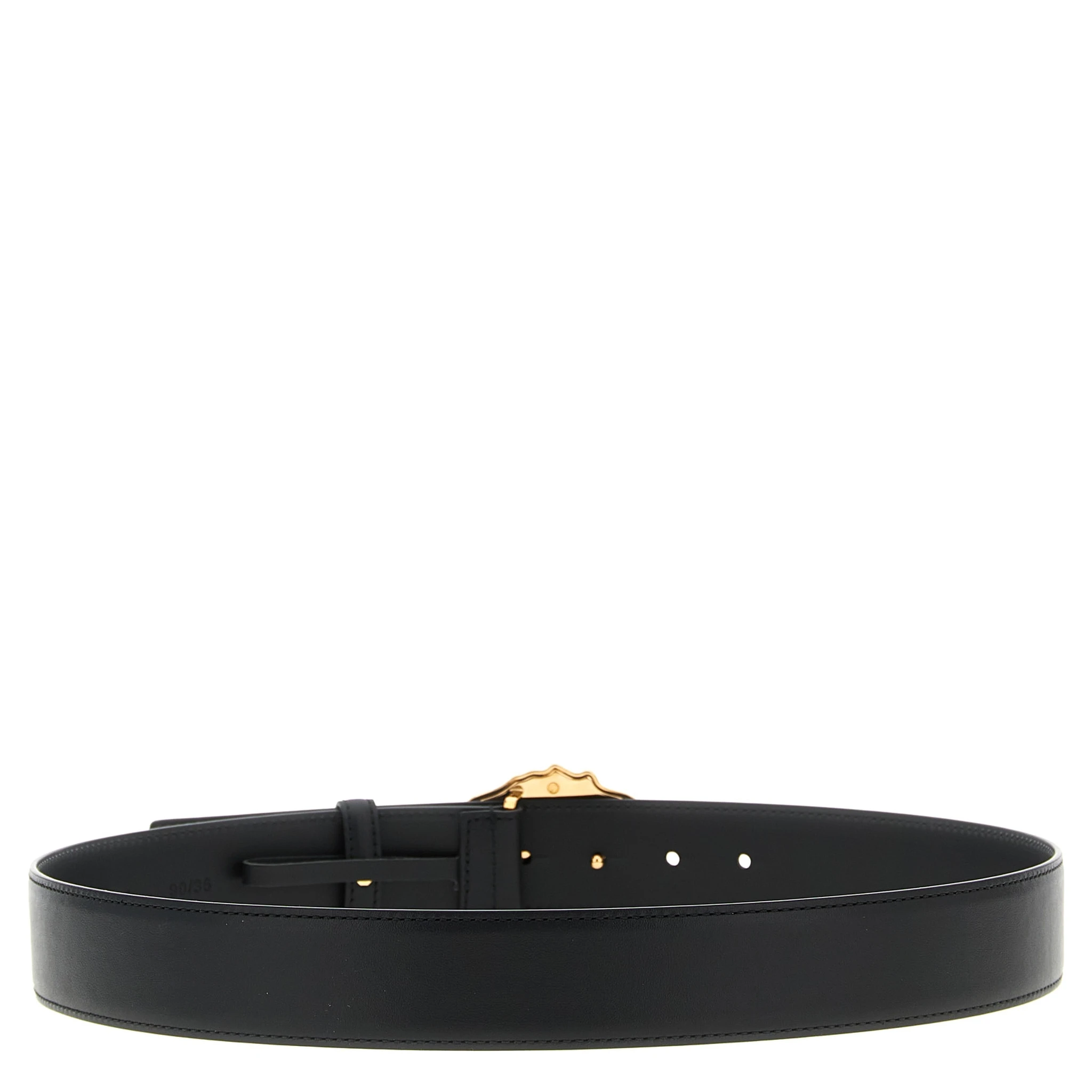 Black Calfskin Regular Belt
