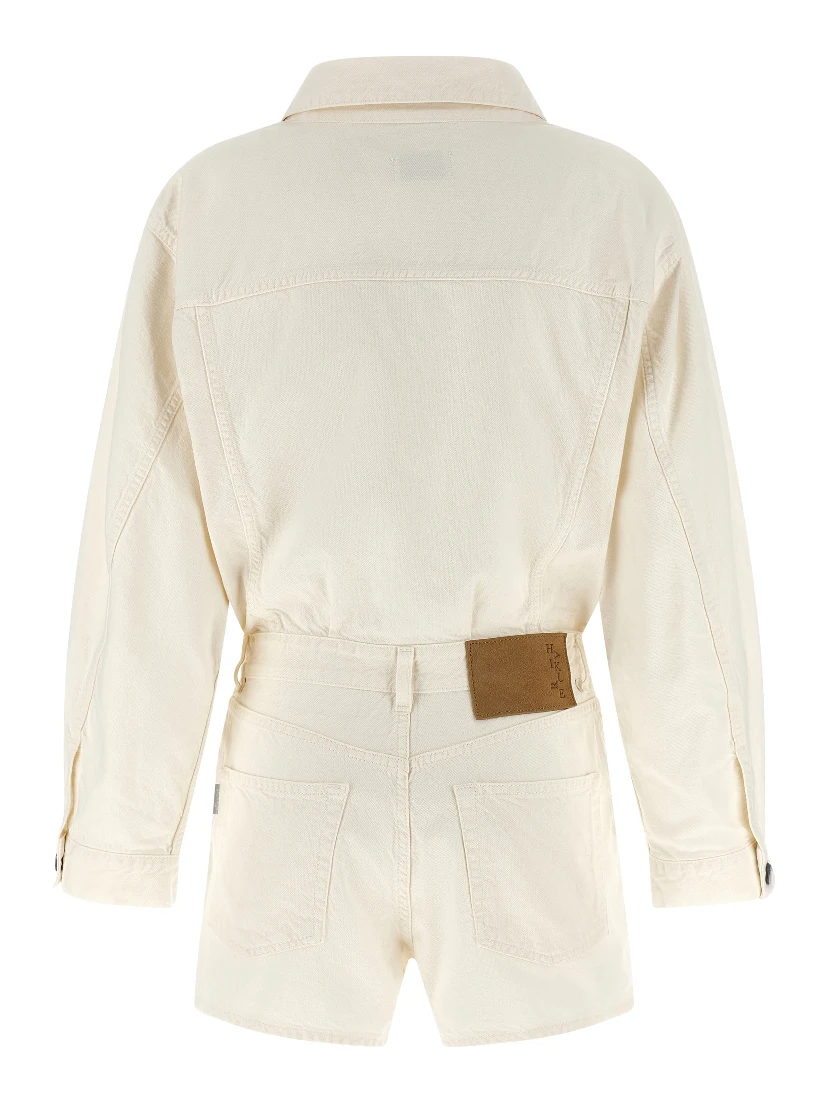 White Cotton Rompers