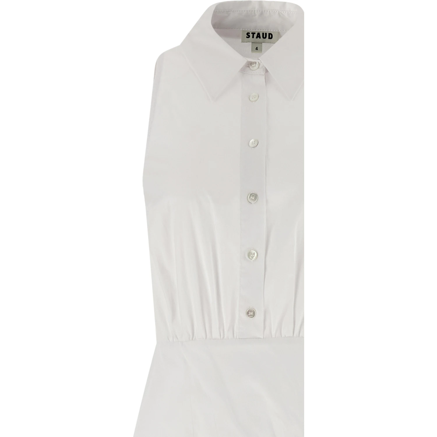 White Cotton Midi Dress