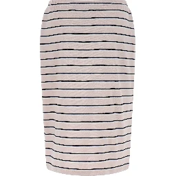 Multicolor Cotton Midi Skirt