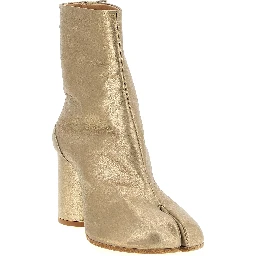 Gold Cashmere Ankle Boots