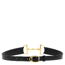 Black Calfskin Regular Belt