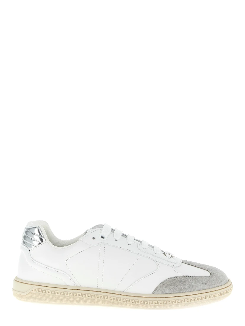 White Calfskin Low Top Sneakers
