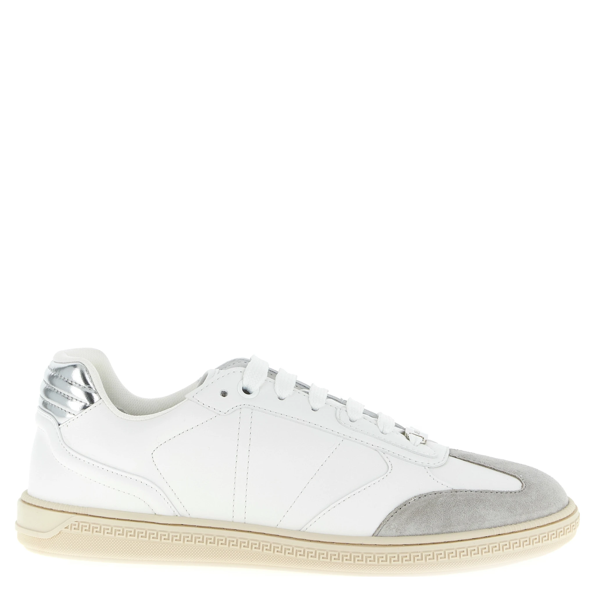 White Calfskin Low Top Sneakers
