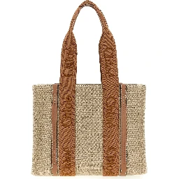 Brown Linen Tote Bag