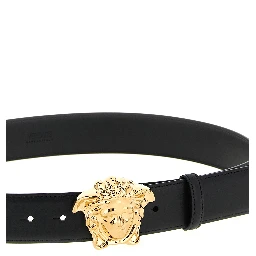Black Calfskin Regular Belt
