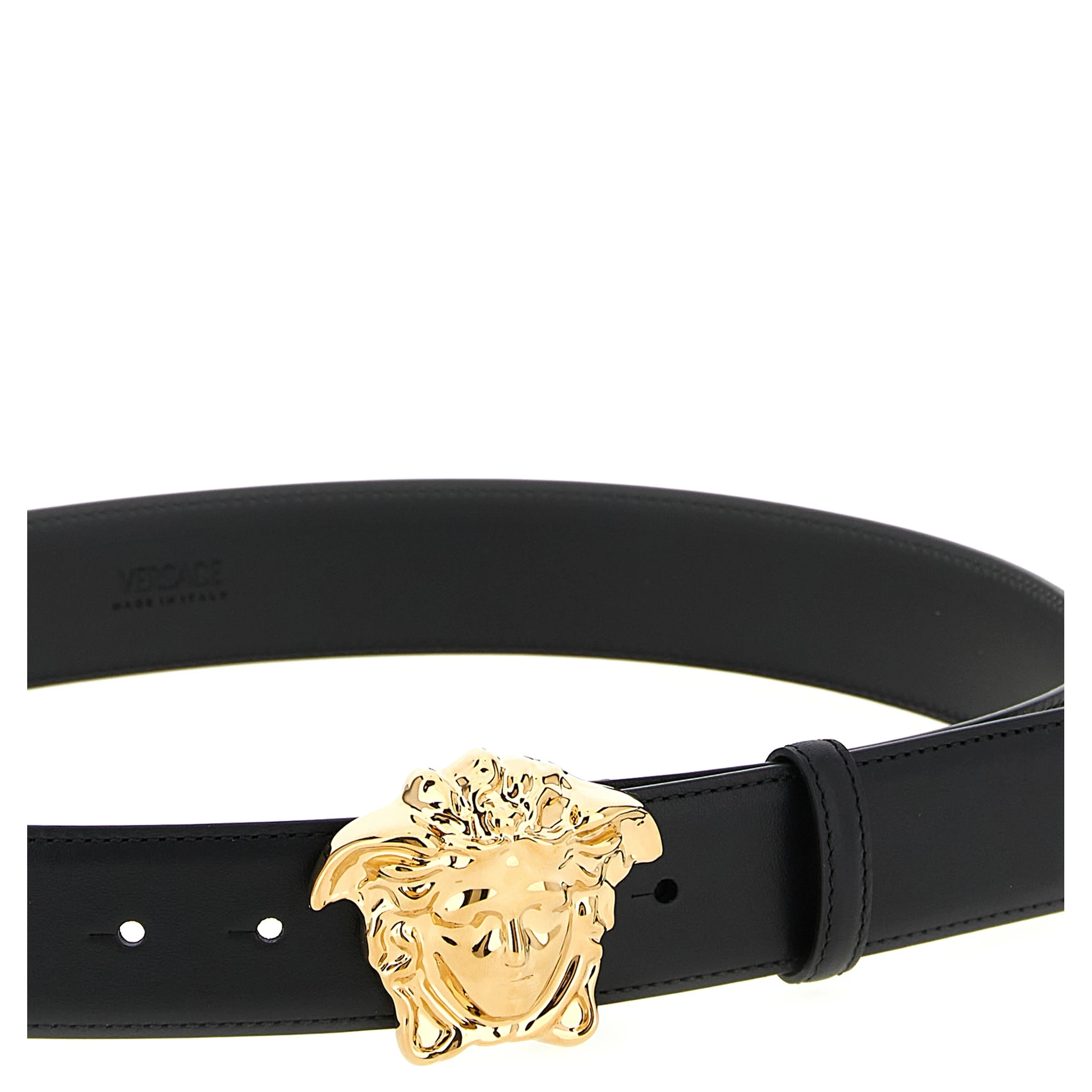 Black Calfskin Regular Belt