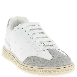White Calfskin Low Top Sneakers