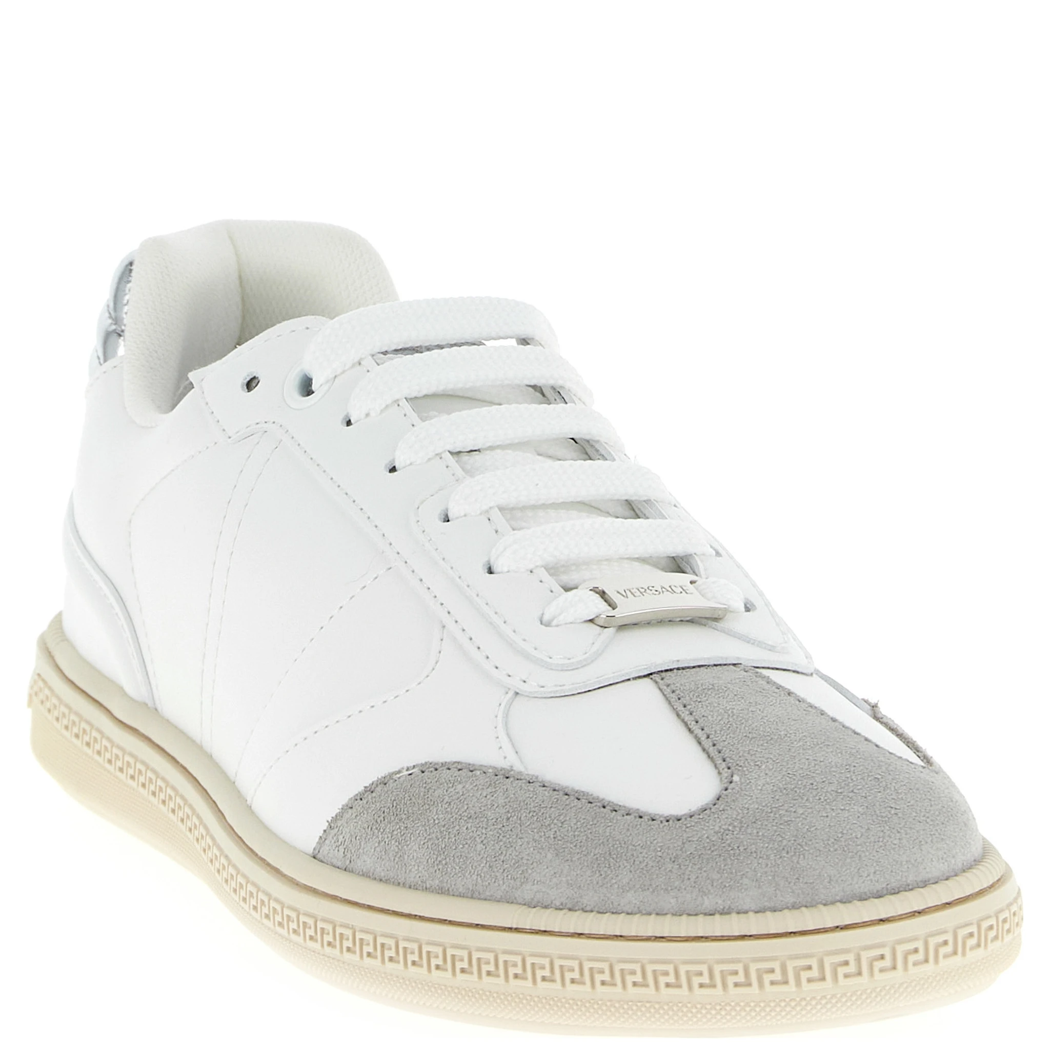 White Calfskin Low Top Sneakers