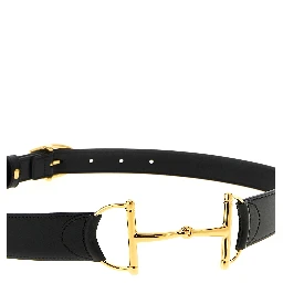 Black Calfskin Regular Belt