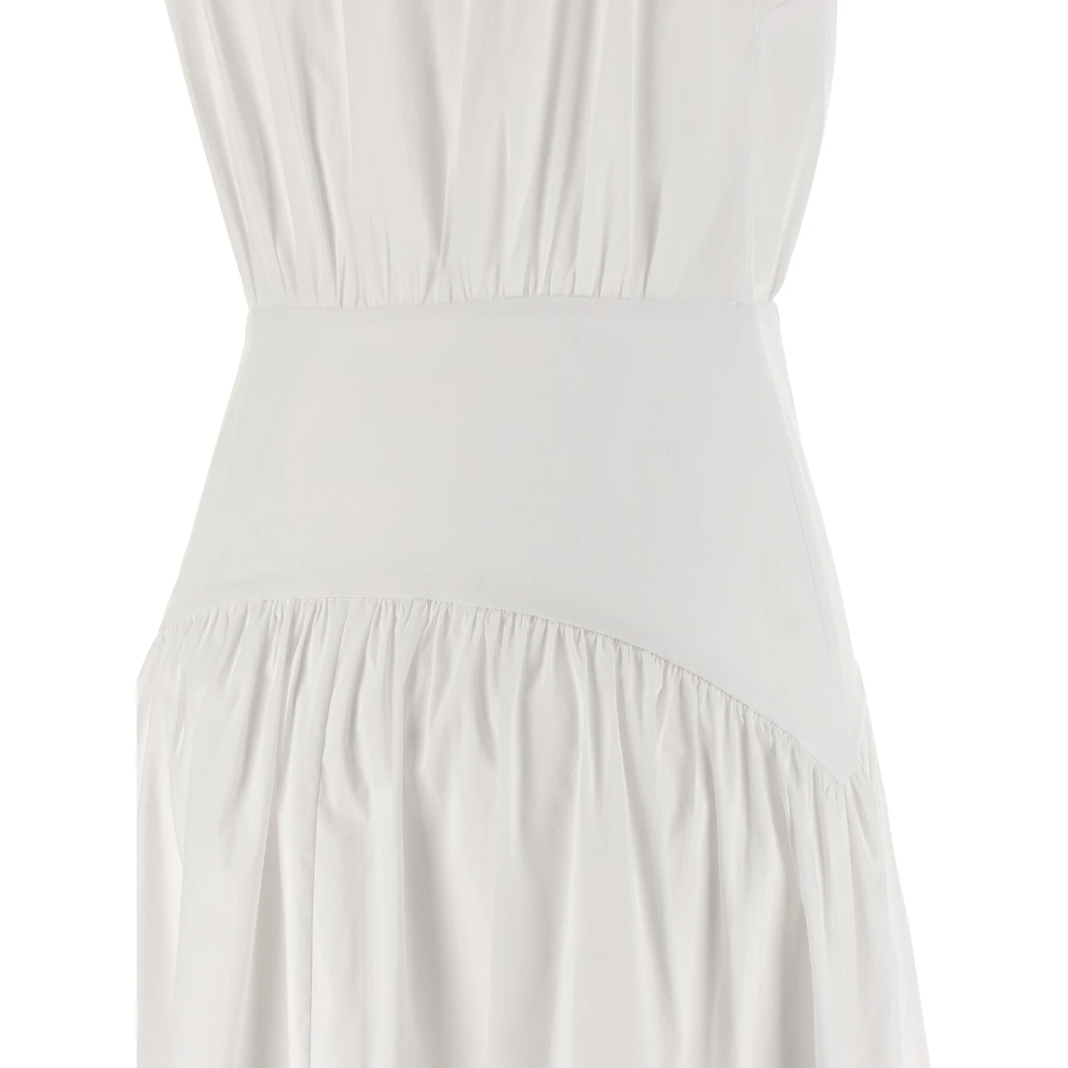 White Cotton Midi Dress