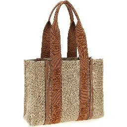 Brown Linen Tote Bag