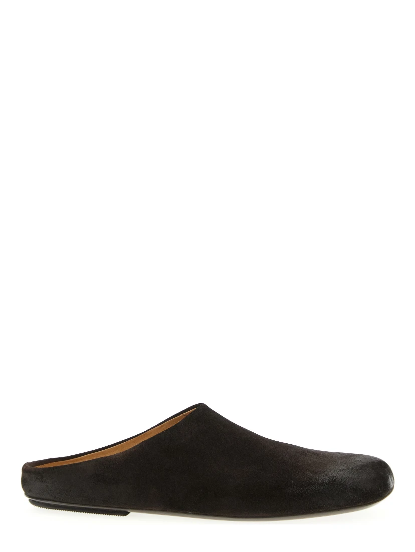 Brown Calfskin Mules