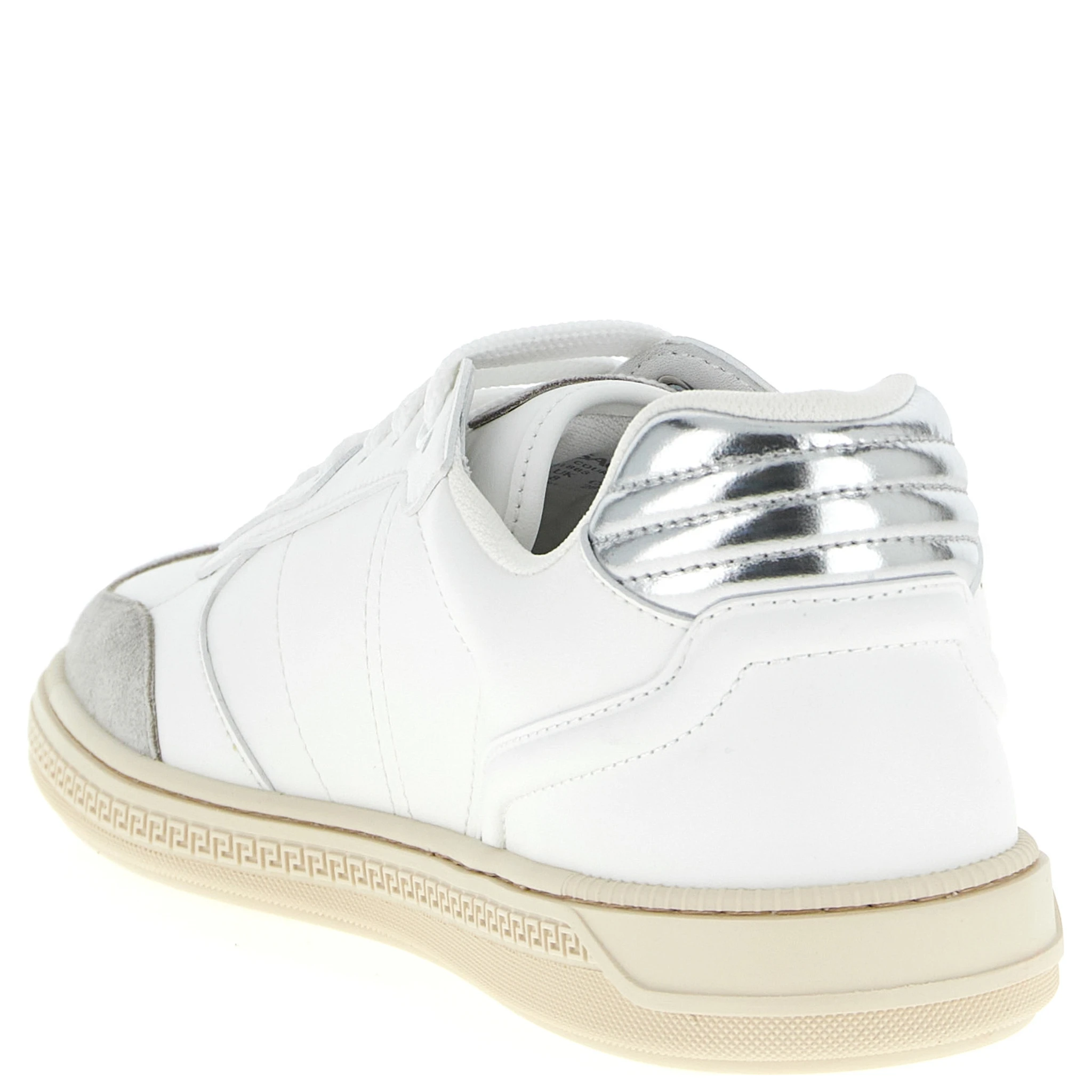 White Calfskin Low Top Sneakers